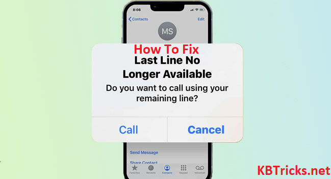 How To Fix Last Line No Longer Available