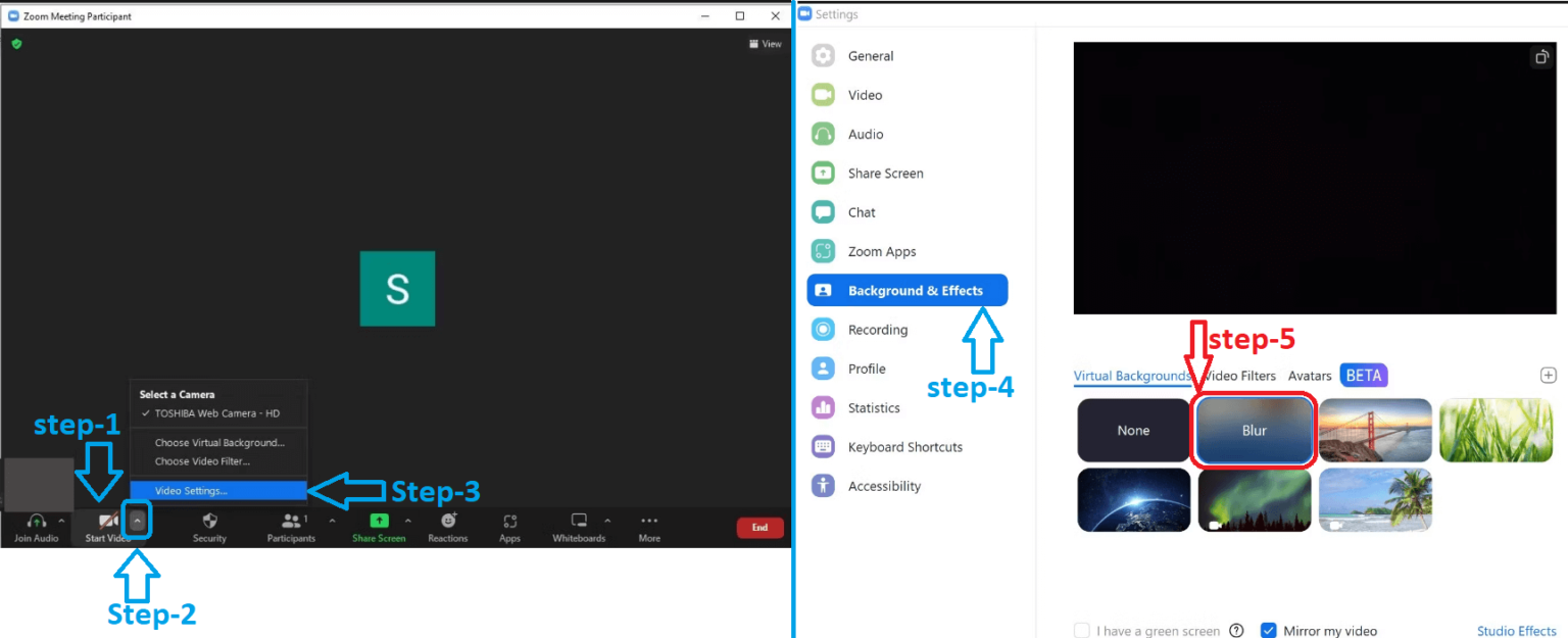 How To Blur Background In Zoom KBTricks