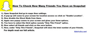 Steps To Check How Many Friends You Have on Snapchat